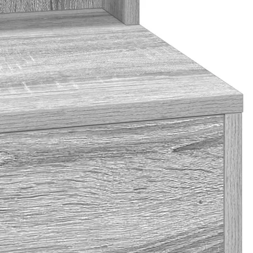 Sminkasztal polcokkal Szürke sonoma 100 x 41 x 135 cm Faanyag