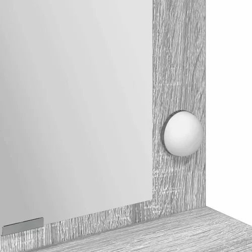 Sminkasztal polcokkal Szürke sonoma 100 x 41 x 135 cm Faanyag