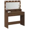 Sminkasztal polcokkal Barna Tölgy 100 x 41 x 135 cm Faanyag