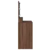 Sminkasztal polcokkal Barna Tölgy 100 x 41 x 135 cm Faanyag