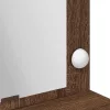 Sminkasztal polcokkal Barna Tölgy 100 x 41 x 135 cm Faanyag