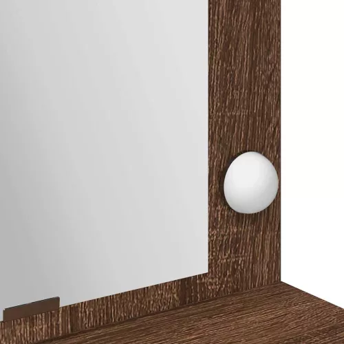 Sminkasztal polcokkal Barna Tölgy 100 x 41 x 135 cm Faanyag