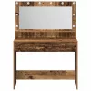 Sminkasztal polcokkal Régi fa 100 x 41 x 135 cm Faanyag