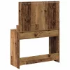 Sminkasztal polcokkal Régi fa 100 x 41 x 135 cm Faanyag