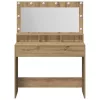 Sminkasztal polcokkal kézműves tölgy 100 x 41 x 135 cm Faanyag