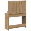 Sminkasztal polcokkal kézműves tölgy 100 x 41 x 135 cm Faanyag