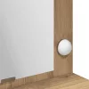 Sminkasztal polcokkal kézműves tölgy 100 x 41 x 135 cm Faanyag