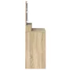 Sminkasztal polcokkal sonoma tölgy 79 x 41 x 135 cm Faanyag