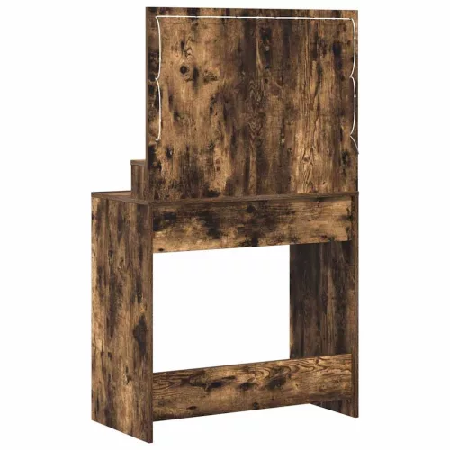 Sminkasztal polcokkal Füstölt tölgy 79 x 41 x 135 cm Faanyag