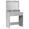 Sminkasztal polcokkal Szürke sonoma 79 x 41 x 135 cm Faanyag