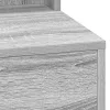 Sminkasztal polcokkal Szürke sonoma 79 x 41 x 135 cm Faanyag