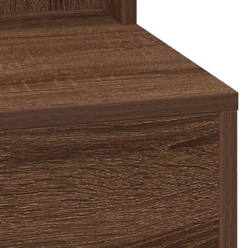 Sminkasztal polcokkal Barna Tölgy 79 x 41 x 135 cm Faanyag