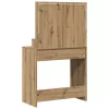 Sminkasztal polcokkal kézműves tölgy 79 x 41 x 135 cm Faanyag