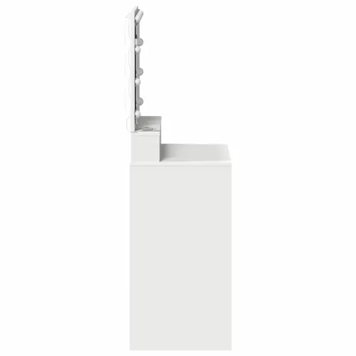 Sminkasztal polcokkal tárolóval Fehér 50 x 41 x 135 cm Faanyag