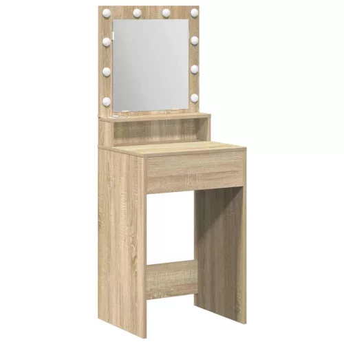 Sminkasztal polcokkal Sonoma tölgy 50 x 41 x 135 cm Faanyag