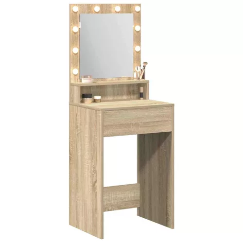 Sminkasztal polcokkal Sonoma tölgy 50 x 41 x 135 cm Faanyag