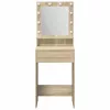 Sminkasztal polcokkal Sonoma tölgy 50 x 41 x 135 cm Faanyag