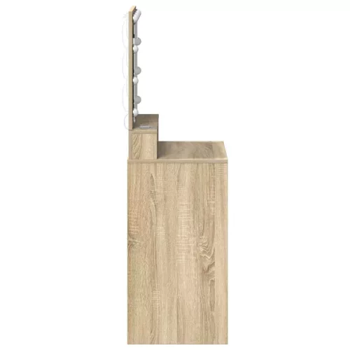 Sminkasztal polcokkal Sonoma tölgy 50 x 41 x 135 cm Faanyag