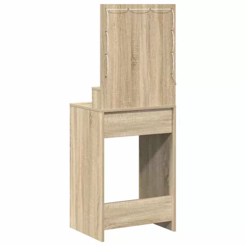 Sminkasztal polcokkal Sonoma tölgy 50 x 41 x 135 cm Faanyag