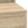 Sminkasztal polcokkal Sonoma tölgy 50 x 41 x 135 cm Faanyag