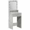 Sminkasztal polcokkal Beton szürke 50 x 41 x 135 cm Faanyag
