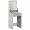 Sminkasztal polcokkal Beton szürke 50 x 41 x 135 cm Faanyag