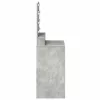 Sminkasztal polcokkal Beton szürke 50 x 41 x 135 cm Faanyag