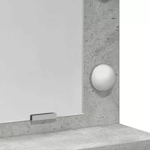Sminkasztal polcokkal Beton szürke 50 x 41 x 135 cm Faanyag