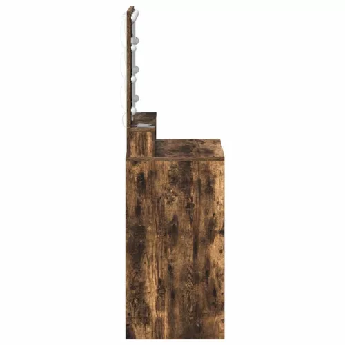 Sminkasztal polcokkal Füstölt tölgy 50 x 41 x 135 cm Faanyag