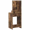 Sminkasztal polcokkal Füstölt tölgy 50 x 41 x 135 cm Faanyag