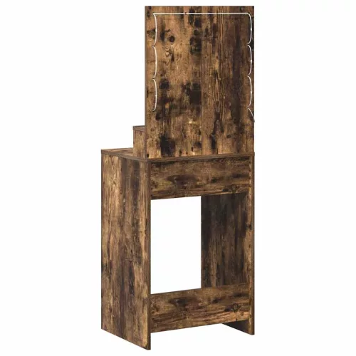 Sminkasztal polcokkal Füstölt tölgy 50 x 41 x 135 cm Faanyag
