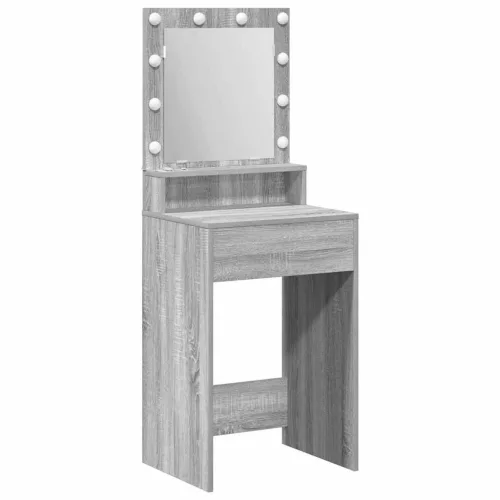 Sminkasztal polcokkal Szürke Sonoma 50 x 41 x 135 cm Faanyag