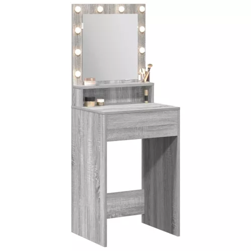 Sminkasztal polcokkal Szürke Sonoma 50 x 41 x 135 cm Faanyag