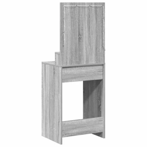 Sminkasztal polcokkal Szürke Sonoma 50 x 41 x 135 cm Faanyag