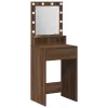 Sminkasztal polcokkal Barna Tölgy 50 x 41 x 135 cm Faanyag