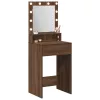 Sminkasztal polcokkal Barna Tölgy 50 x 41 x 135 cm Faanyag