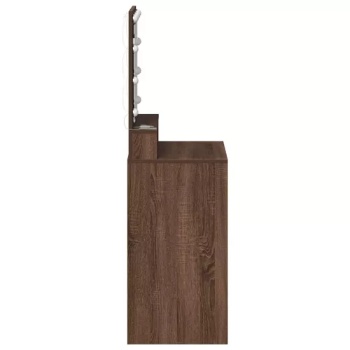 Sminkasztal polcokkal Barna Tölgy 50 x 41 x 135 cm Faanyag