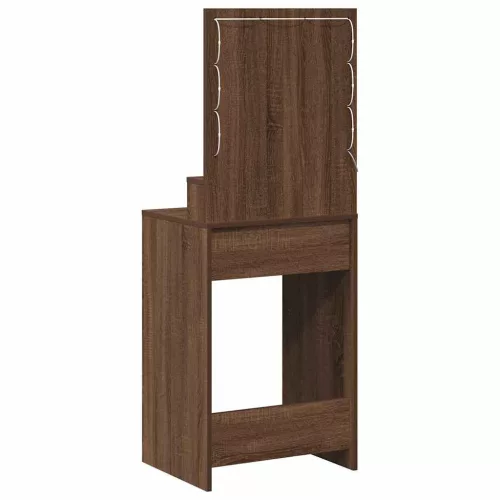 Sminkasztal polcokkal Barna Tölgy 50 x 41 x 135 cm Faanyag