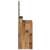 Sminkasztal polcokkal tükörrel Öreg fa 50 x 41 x 135 cm Faanyag