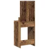 Sminkasztal polcokkal tükörrel Öreg fa 50 x 41 x 135 cm Faanyag