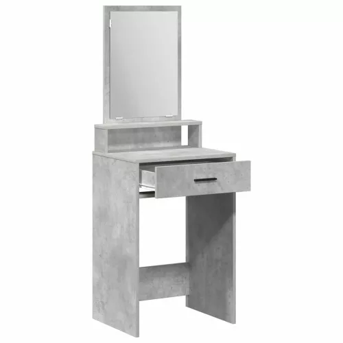 Fésülködőasztal fiókkal Beton szürke 50 x 41 x 140 cm Faanyag