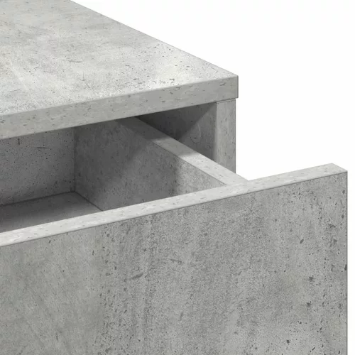 Fésülködőasztal fiókkal Beton szürke 50 x 41 x 140 cm Faanyag