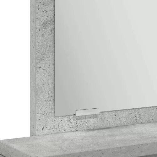 Fésülködőasztal fiókkal Beton szürke 50 x 41 x 140 cm Faanyag