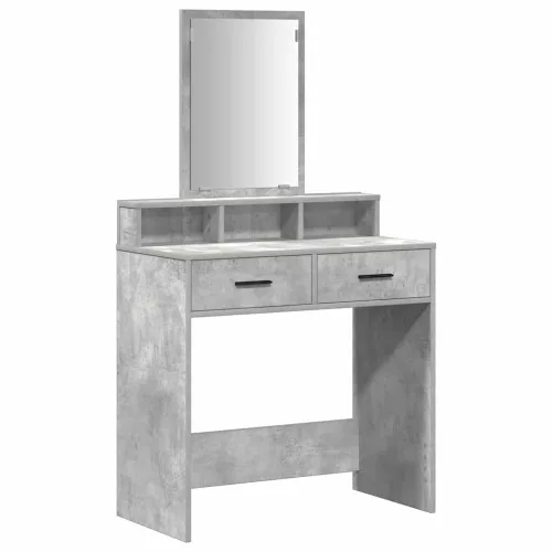 Fésülködőasztal fiókkal Beton szürke 79 x 41 x 140 cm Faanyag