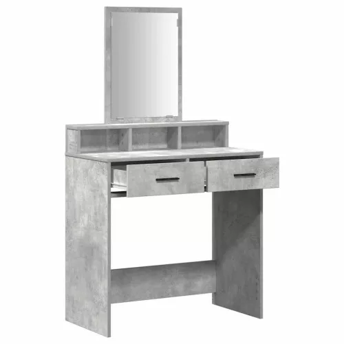 Fésülködőasztal fiókkal Beton szürke 79 x 41 x 140 cm Faanyag