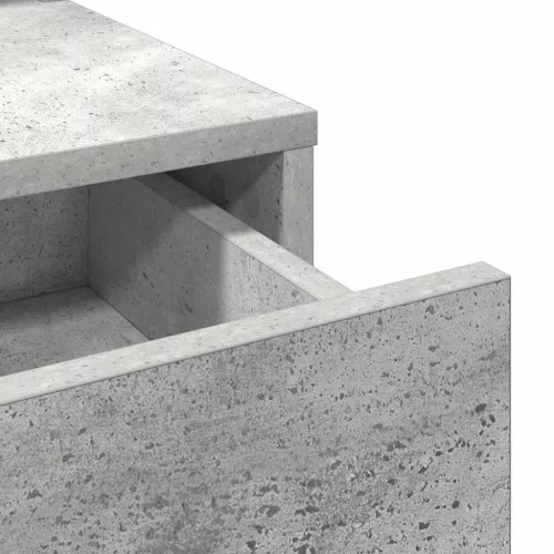 Fésülködőasztal fiókkal Beton szürke 79 x 41 x 140 cm Faanyag