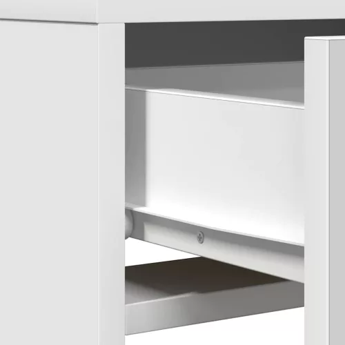 Öltözködőasztal fiókkal tükörrel Fehér 50 x 41 x 140 cm Faanyag