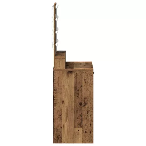 Öltözködőasztal fiókkal tükörrel Barna 50 x 41 x 140 cm Faanyag