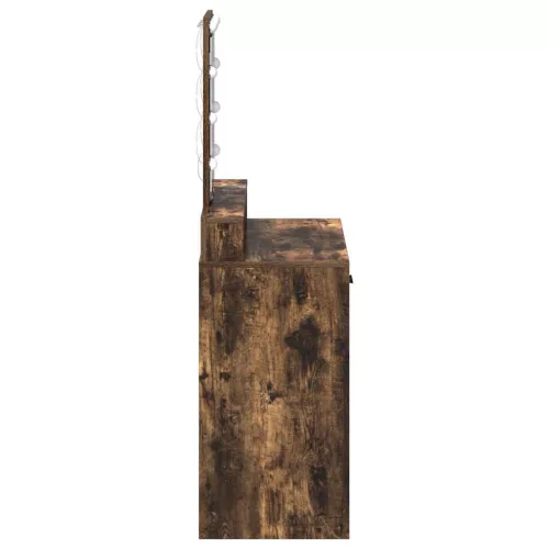 Öltözködőasztal fiókkal tükörrel Barna 79 x 41 x 140 cm Faanyag