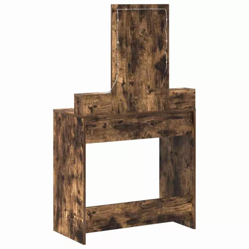 Öltözködőasztal fiókkal tükörrel Barna 79 x 41 x 140 cm Faanyag
